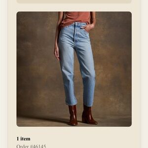 Rowan cropped blue jeans, new without tags, never worn